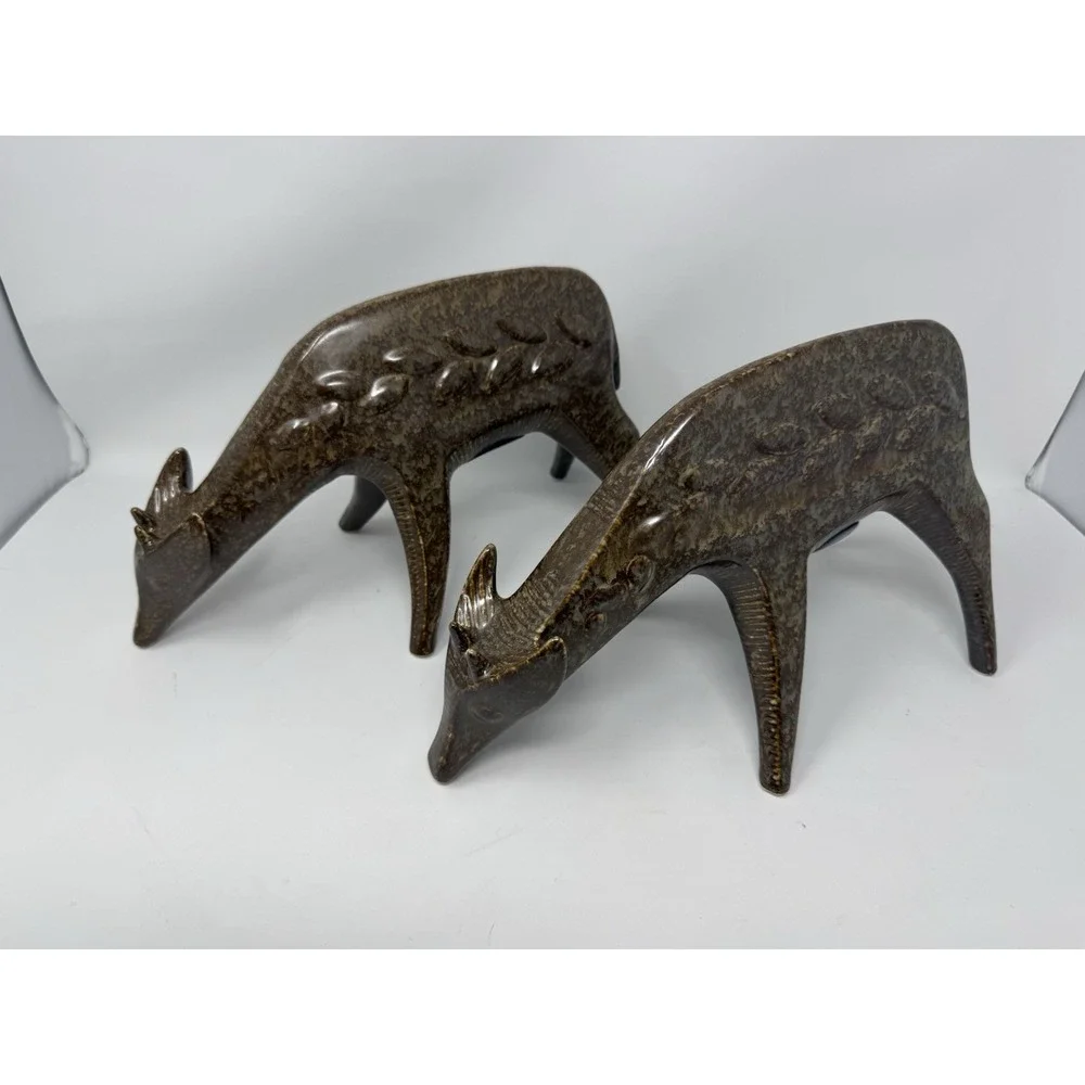 NWT JONATHAN ADLER X MICHAELS ABSTRACT DEER SCULPTURE Pair Table Too Decor
